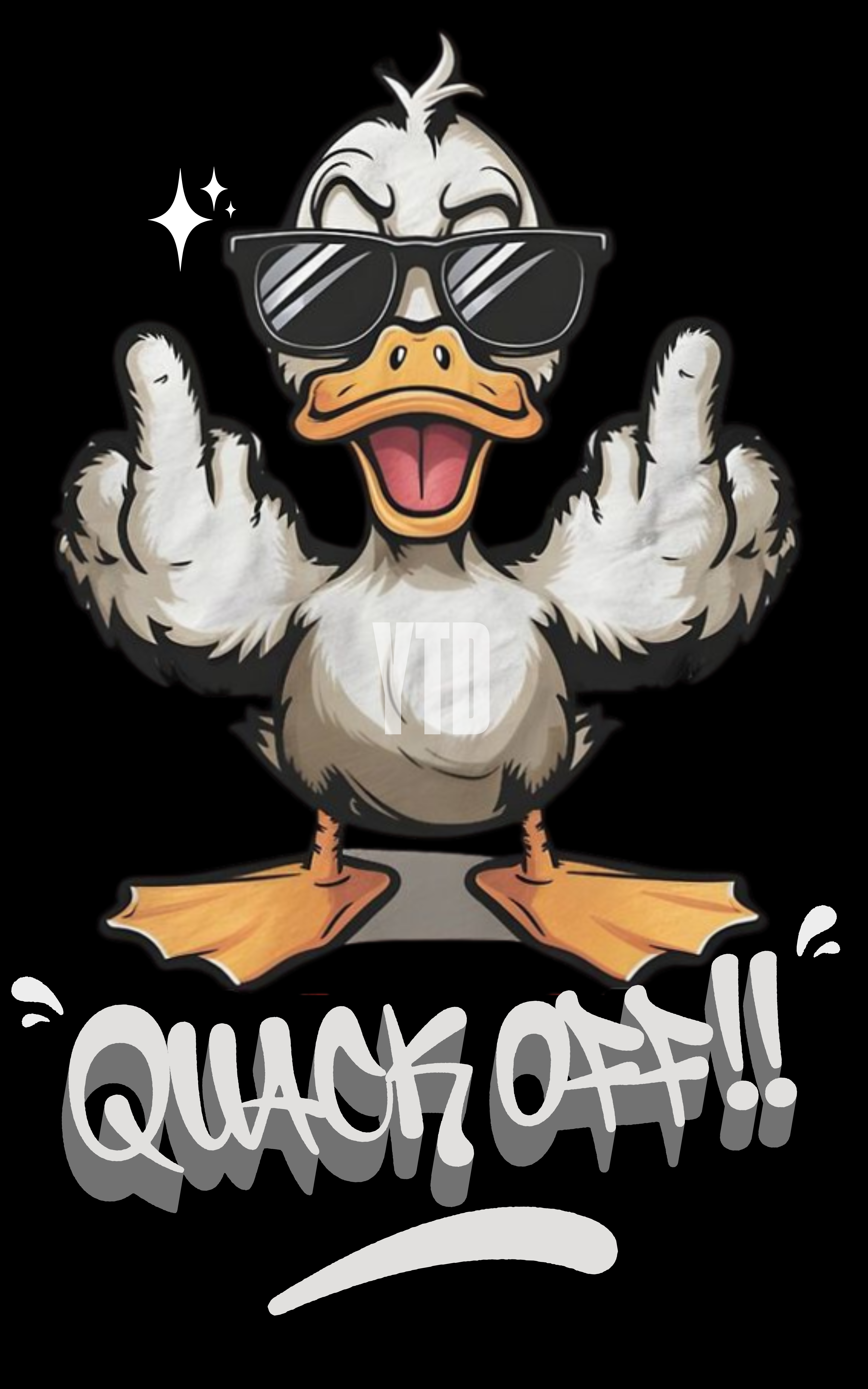 QUACK OFF Oversized T-Shirt | YTD Clothing