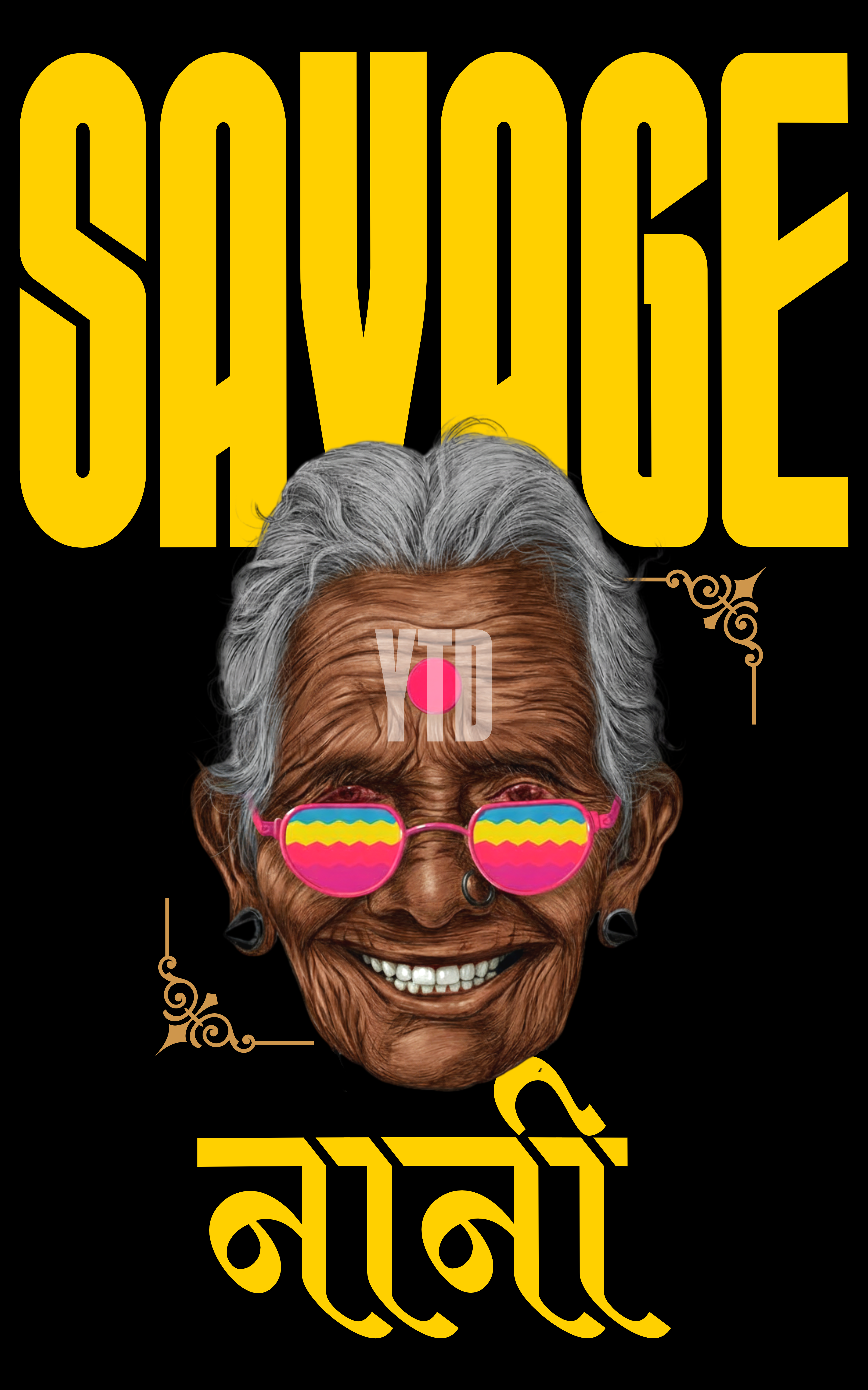 SAVAGE NANI Oversized T-Shirt | YTD Clothing